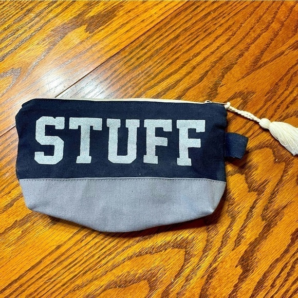 Cosmetic Bag or Pencil Holder Canvas 100% Cotton Small NWOT - Picture 2 of 8